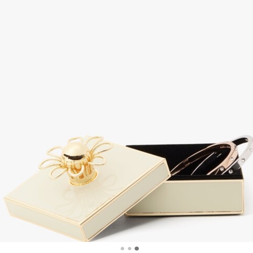 Kate Spade Lenox Keaton Street Cream Jewelry Box home decor NWT - Picture 2 of 11